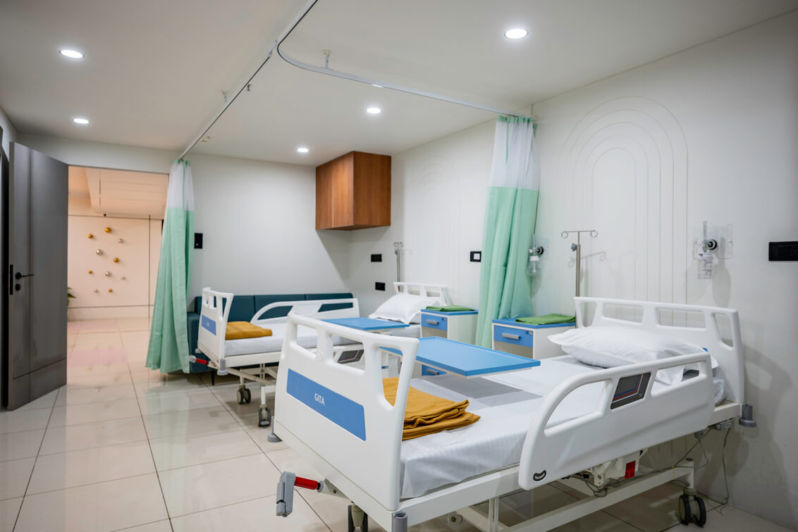 Twin Share Room - EROS Hospital